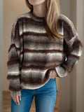 Damen kuscheliger Strickpullover mit Flair R&B