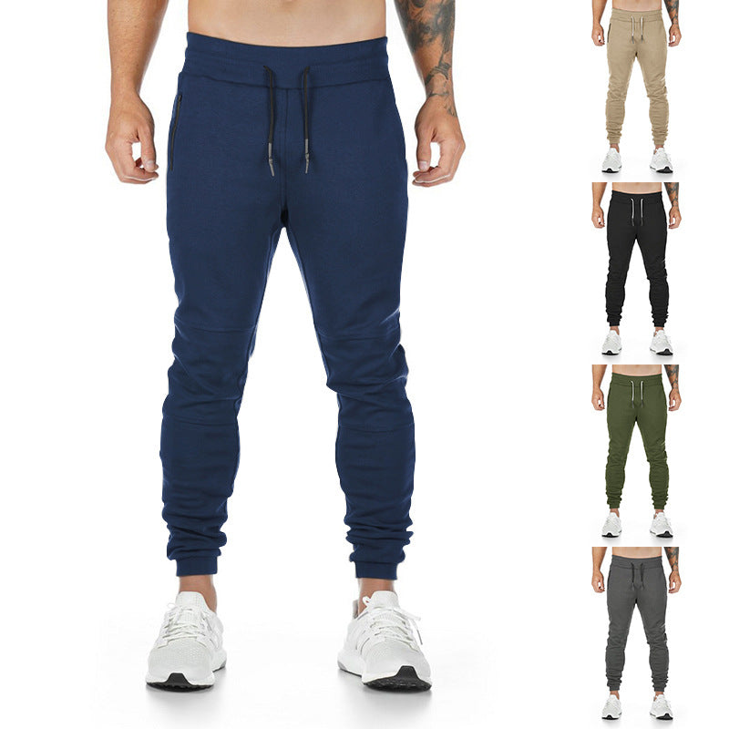 Herren Sportliche Jogginghose mit praktischen Reißverschlusstaschen und elastischem Bund R&B
