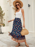 Damen Maxi-Rock mit verspieltem Blumenmuster R&B