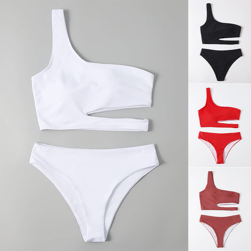 Damen Einseitiger Bikini mit innovativem Cut-Out R&B