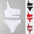Damen Einseitiger Bikini mit innovativem Cut-Out