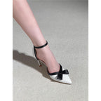 Damen elegante Slingback Pumps mit Schleifenakzent R&B