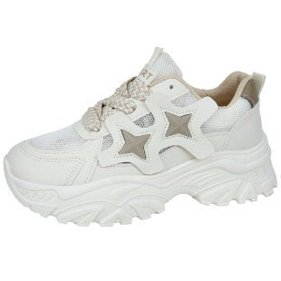 Damen Chunky Sneakers mit modischen Sternen-Applikationen R&B