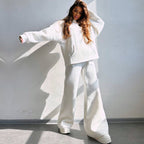 Damen Oversized Hoodie und weit geschnittene Jogginghose Set R&B