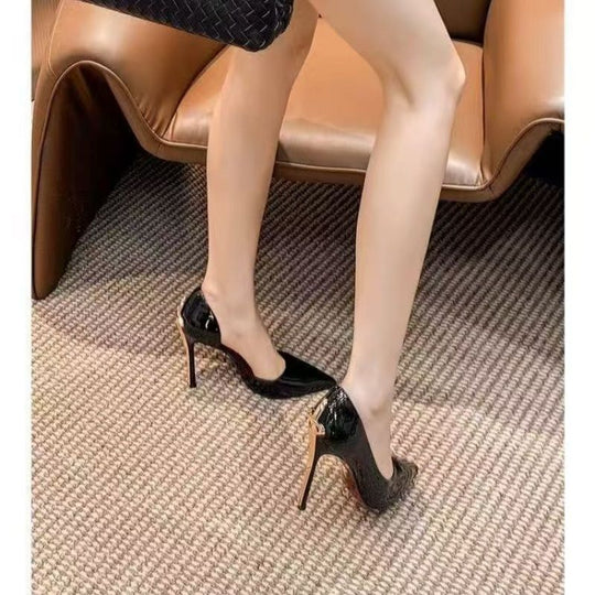 Damen elegante High Heel Pumps mit verstellbarem Knöchelriemen R&B