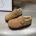 Damen Komfortable Clogs aus weichem Wildleder mit kuscheligem Innenfutter R&B