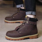 Damen robuste Schnürstiefel mit wasserdichtem Obermaterial