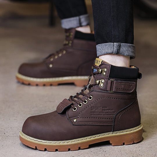 Damen robuste Schnürstiefel mit wasserdichtem Obermaterial R&B