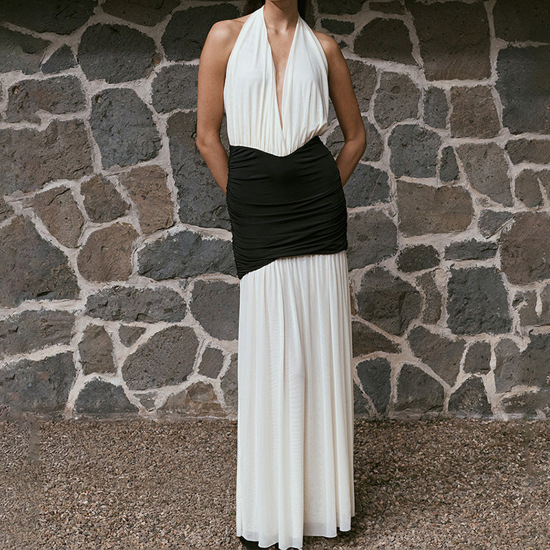 Damen Elegantes Maxi-Kleid mit raffiniertem Wickeloberteil R&B