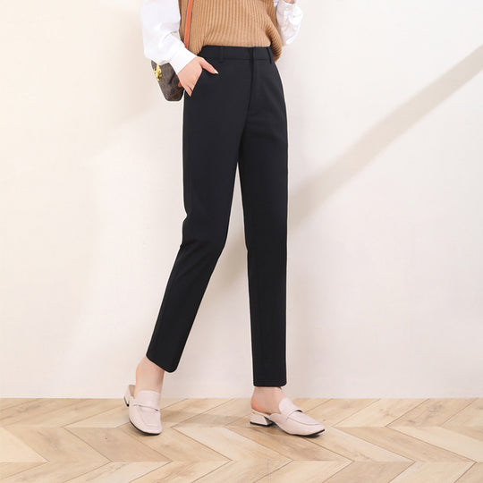 Damen komfortable Anzug Stoffhose weit