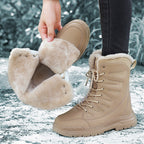 Damen Winterboots mit abnehmbarem Futter und rutschfester Sohle