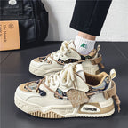 Damen Chunky Sneakers mit einzigartigem Obermaterial und dynamischem Design R&B