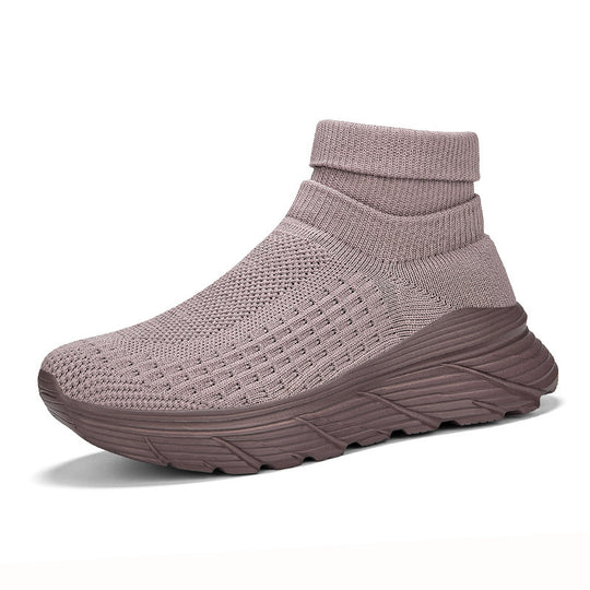 Damen Hohe Stricksneaker mit komfortablem Fußbett und atmungsaktivem Obermaterial R&B
