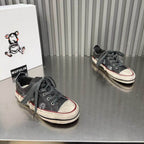 Damen modische Sneaker mit kreativem Used-Look und robustem Tragekomfort R&B