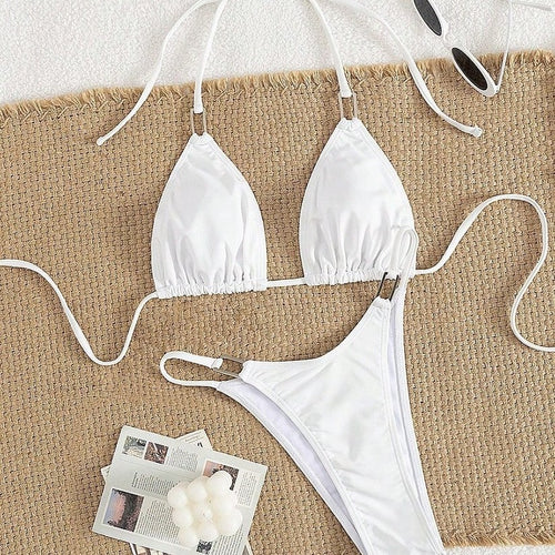 Damen Triangel-Bikini mit eleganten Rüschen R&B