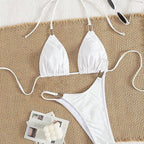 Damen Triangel-Bikini mit eleganten Rüschen R&B