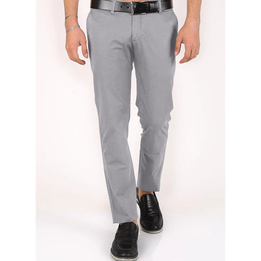 Herren Chinohose schmal mit Elastikbund