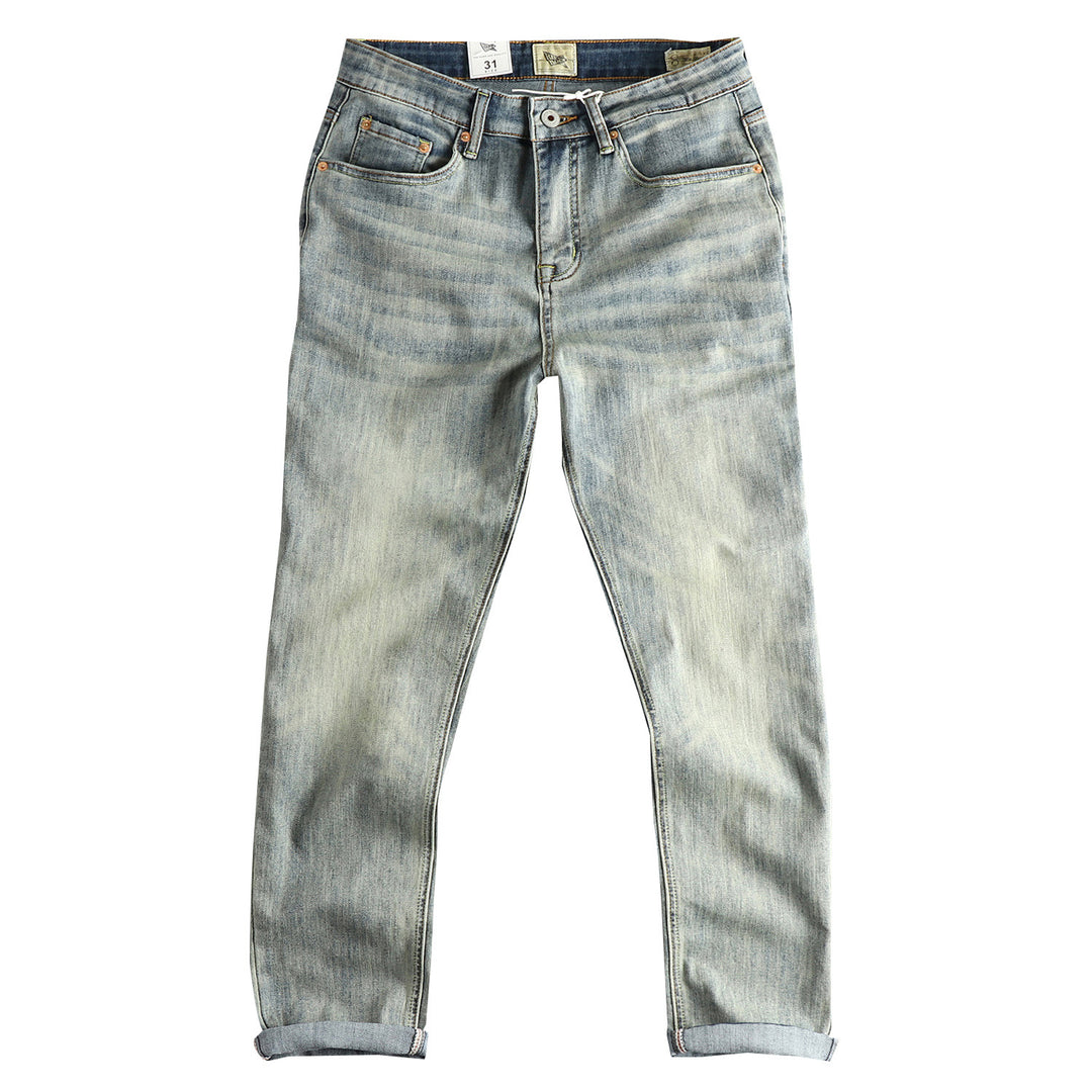 Damen Slim-Fit Jeans mit bequemer Passform und lässigem Vintage-Look R&B