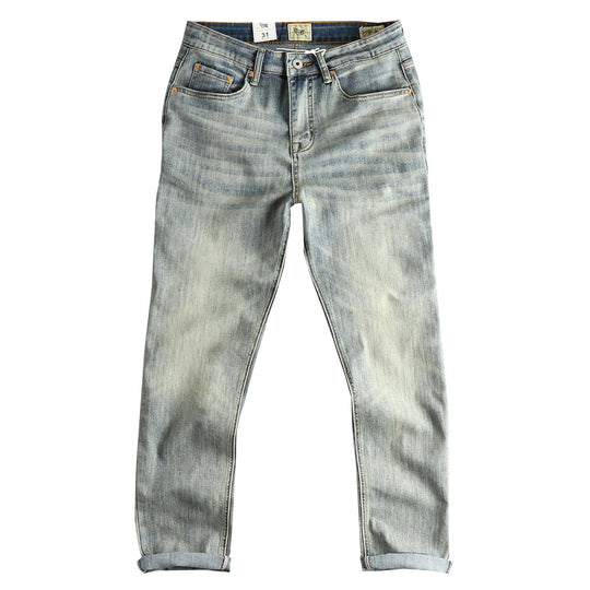 Damen Slim-Fit Jeans mit bequemer Passform und lässigem Vintage-Look R&B