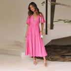 R&B | Taillierter Midikleid