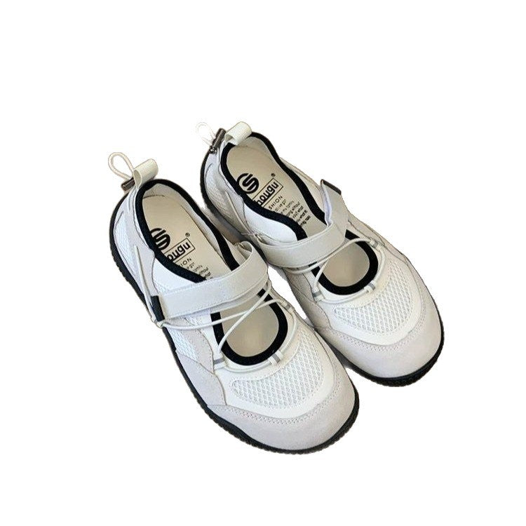 Damen Komfort-Sneaker mit atmungsaktivem Mesh-Obermaterial und innovativer Schnürtechnik R&B