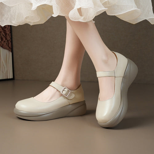 Damen Mary Jane Schuhe mit verstellbarem Riemen und bequemem Fußbett R&B