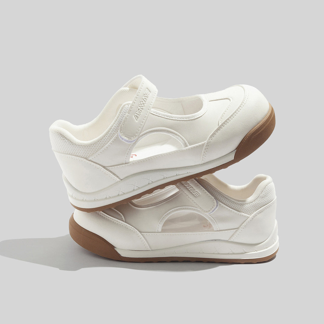 Damen Komfortable Slip-On Sneakers mit atmungsaktiver Mesh-Oberfläche und rutschfester Sohle R&B
