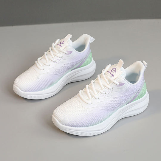 Damen Atmungsaktive Lauf-Sneaker mit elastischem Futter und dämpfender Sohle R&B