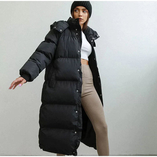 R&B | Lange Wattierte Winterjacke