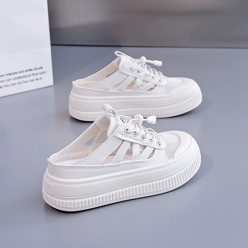 Damen modische Slip-On Sneakers mit atmungsaktivem Mesh und flexibler Sohle R&B