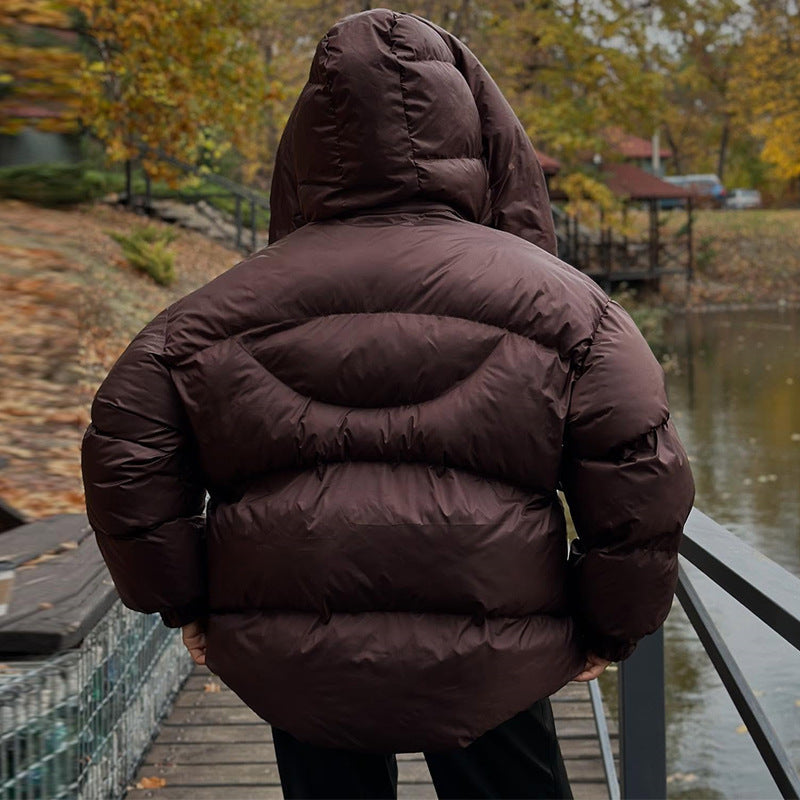 R&B | Damen Gesteppte Winterjacke mit Oversized Kapuze – Warm, Wasserabweisend & Modern