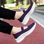 Damen bequeme Slip-On Sneakers mit elastischem Riemen R&B