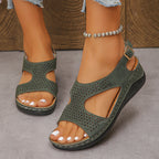 Damen Atmungsaktive Clogs mit elegantem Perforationsdesign und komfortablem Fußbett R&B