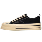 Damen modische Plateau-Sneaker mit samtiger Oberfläche und elastischem Schnürsystem R&B