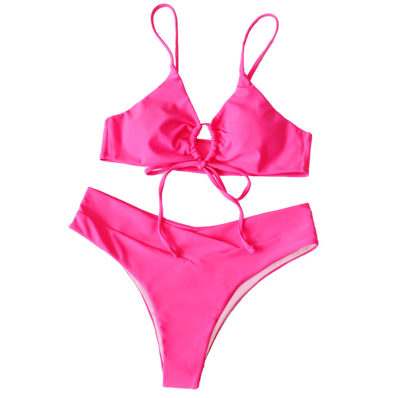Damen Sportives Bikini-Set mit verstellbaren Trägern R&B
