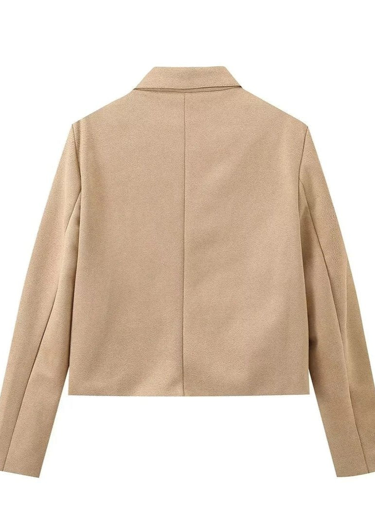 R&B | Camel Boxy Wolljacke