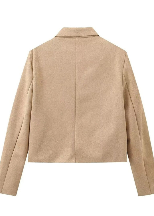 R&B | Camel Boxy Wolljacke