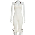 Damen Eleganter Overall mit Rüschendetails und verstellbaren Trägern R&B