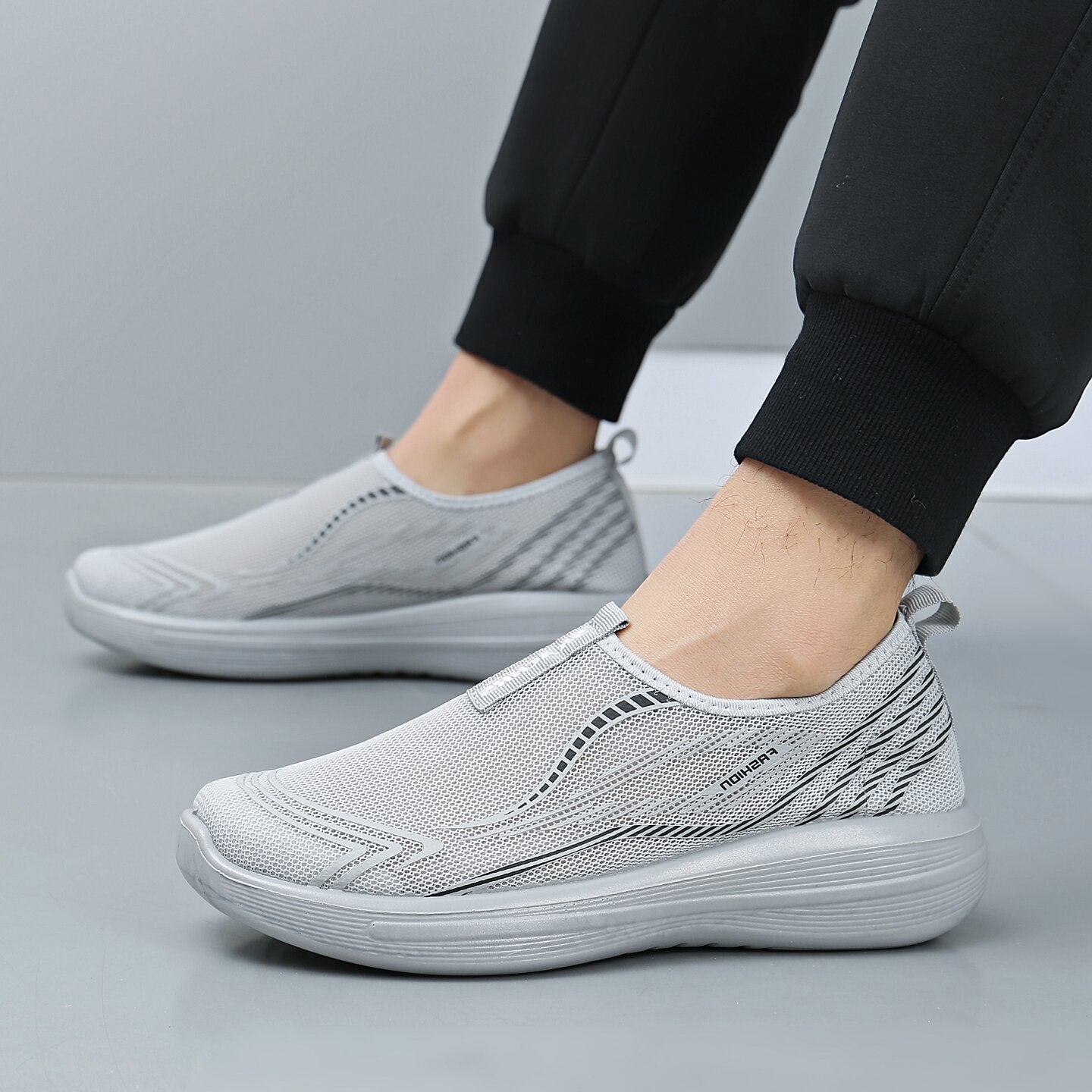 Damen Atmungsaktive Slip-On Sportschuhe R&B