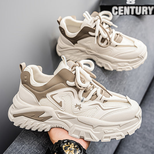 Damen Sportliche Chunky Sneakers mit stabiler Laufsohle und atmungsaktiver Netzstruktur R&B