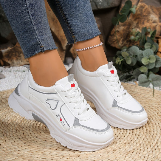 Damen modische Sneakers mit voluminösem Laufsohlen-Design R&B