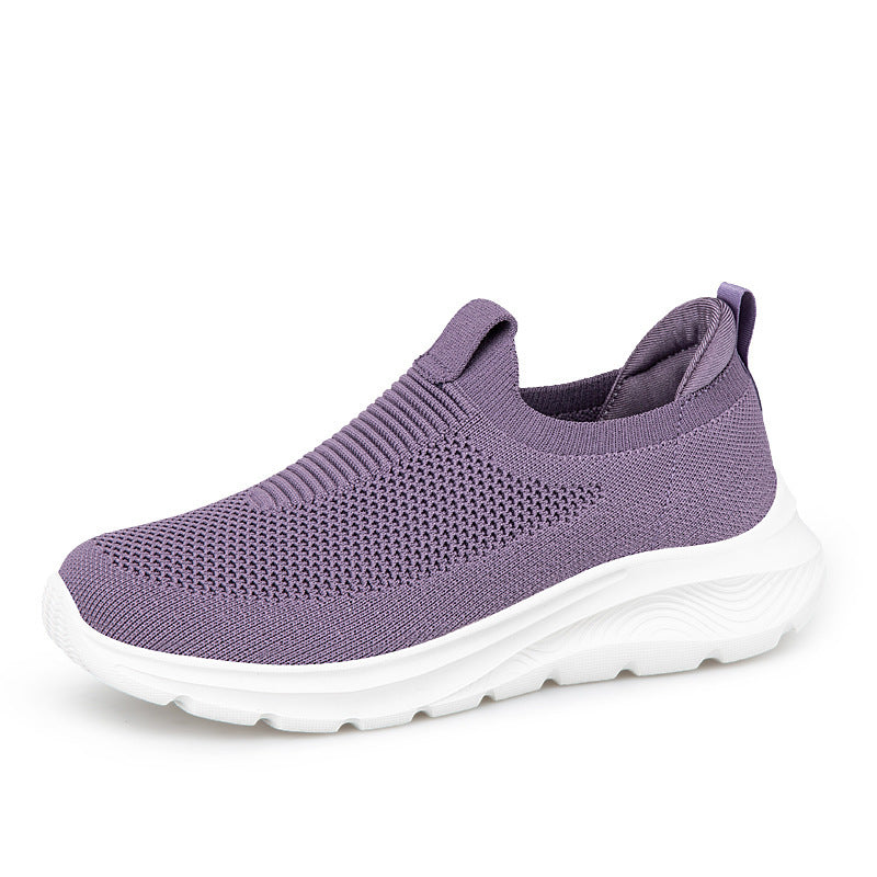 Damen Bequeme Slip-On Sneakers mit elastischem Obermaterial und dämpfender Sohle R&B
