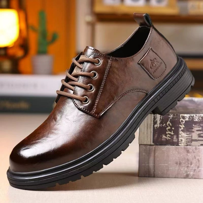 Herren Elegante Schnürschuhe aus hochwertigem Material mit rutschfester Sohle R&B
