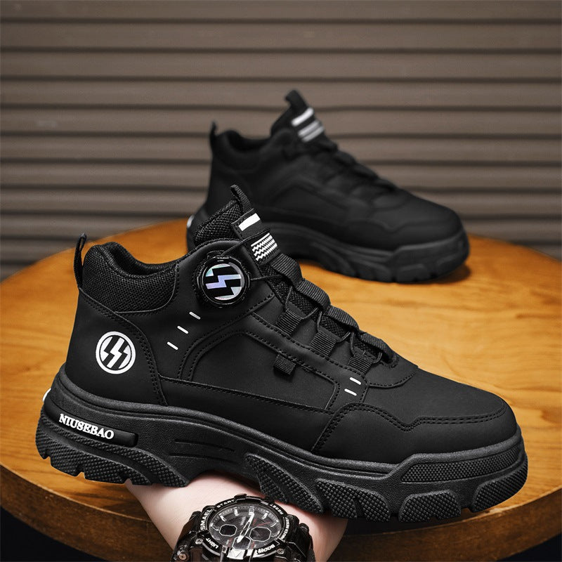 Damen modische High-Top Sneakers mit atmungsaktiver Struktur und innovativer Schnürtechnologie R&B