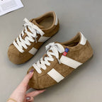 Damen Komfortable Sneaker aus hochwertigem Wildleder mit klassischem Design