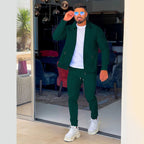 Herren eleganter und bequemer Sportanzug mit strukturierter Oberfläche R&B