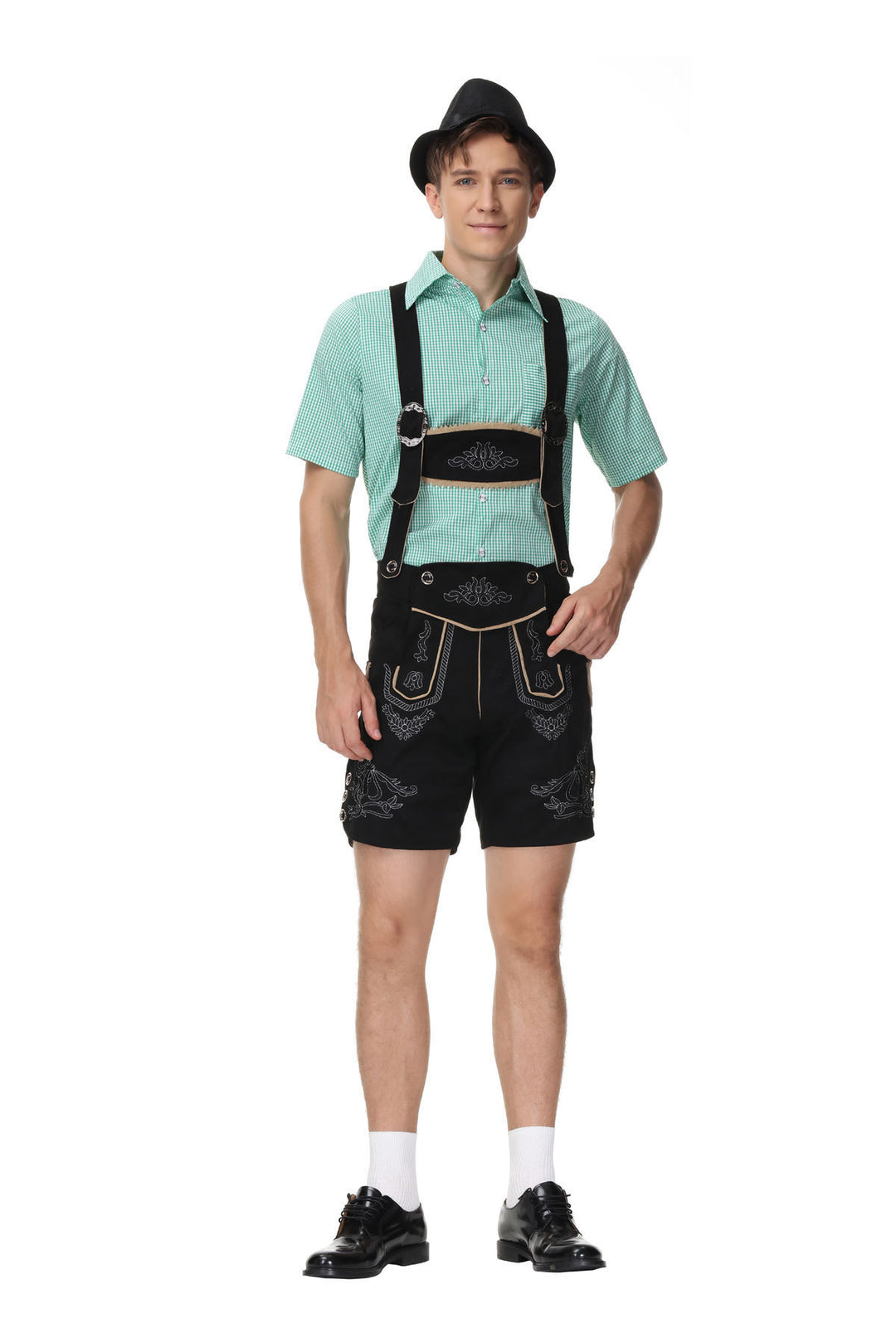 Herren Stilvolles Trachten-Outfit mit aufwändigen Stickereien und modernen Akzenten R&B