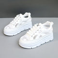 Damen Plateau-Sneaker mit atmungsaktivem Mesh-Obermaterial und modernem Design R&B