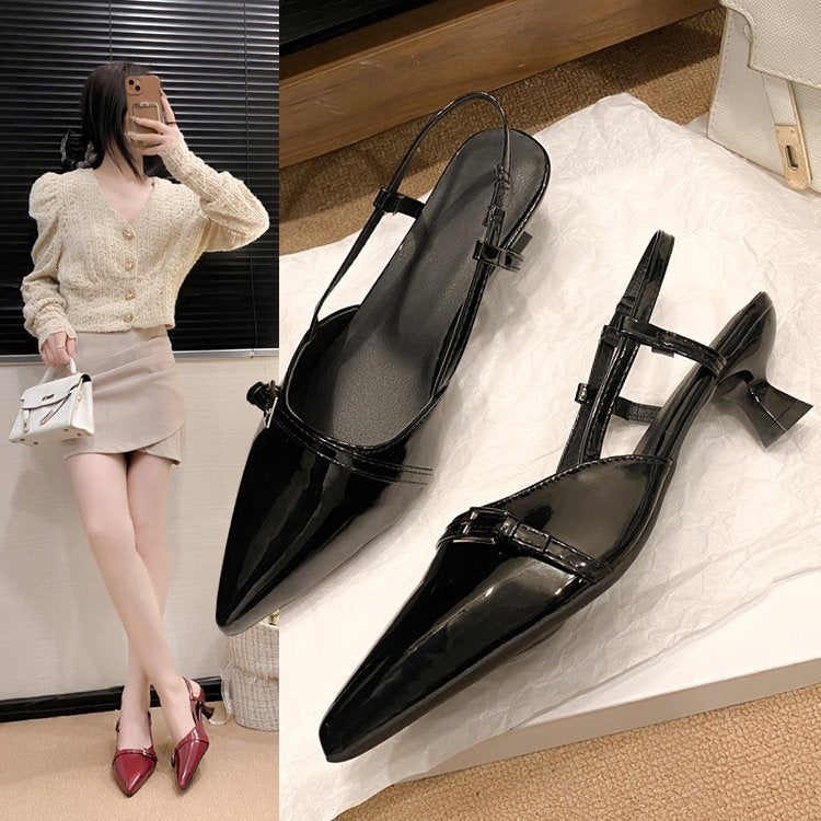 Damen Elegante Slingback-Pumps mit modischem Finishing R&B