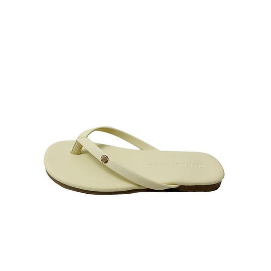 Damen Flip-Flops mit minimalistischer Riemenführung und bequemem Fußbett R&B